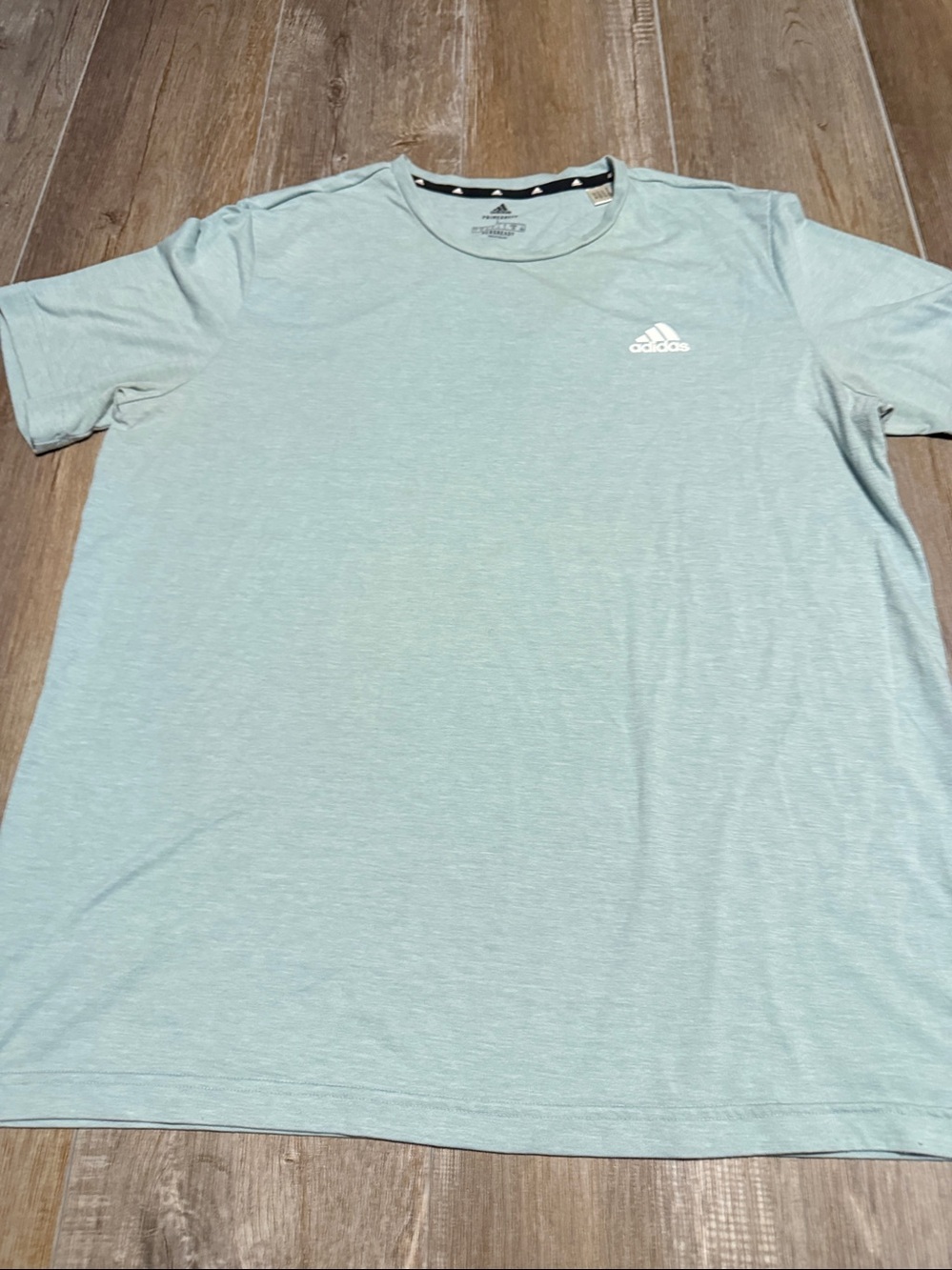 adidas Men’s Pale Blue Short-Sleeve Crew Tee
